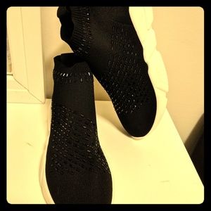 Brand new Trendy black sock sneakers